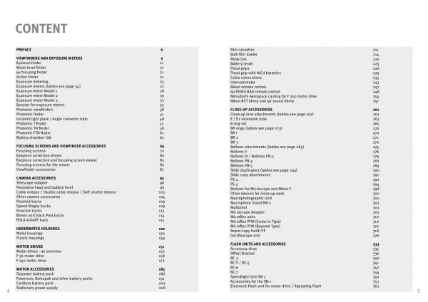 Nikon F Content Accessories