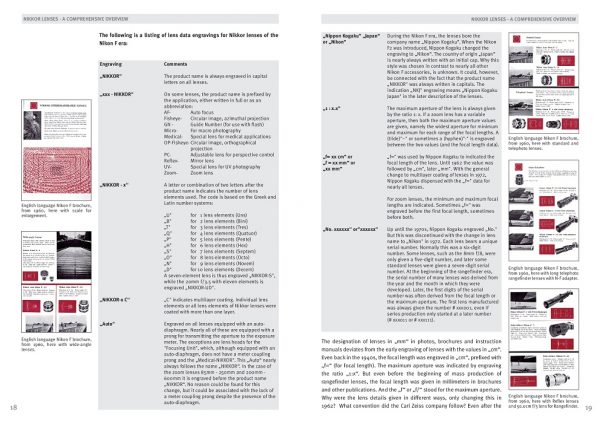 Nikon F Lenses 18-19